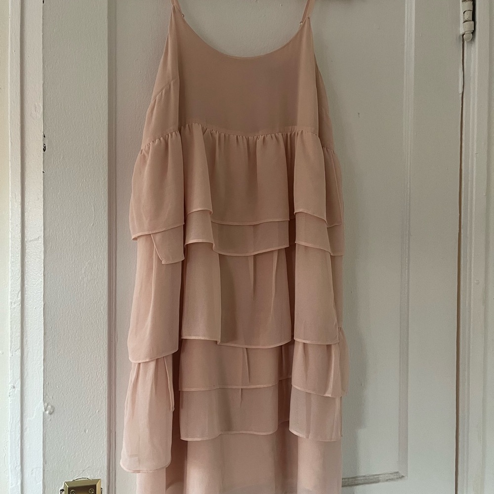 Layered Pink Sleeveless Dress